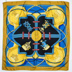Scarf Scarf Grande Tenue 90 Yellow 100% Twill Silk