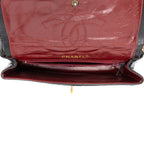 Shoulder Bag Paris Mini Double Flap Black Quilted Lambskin Leather