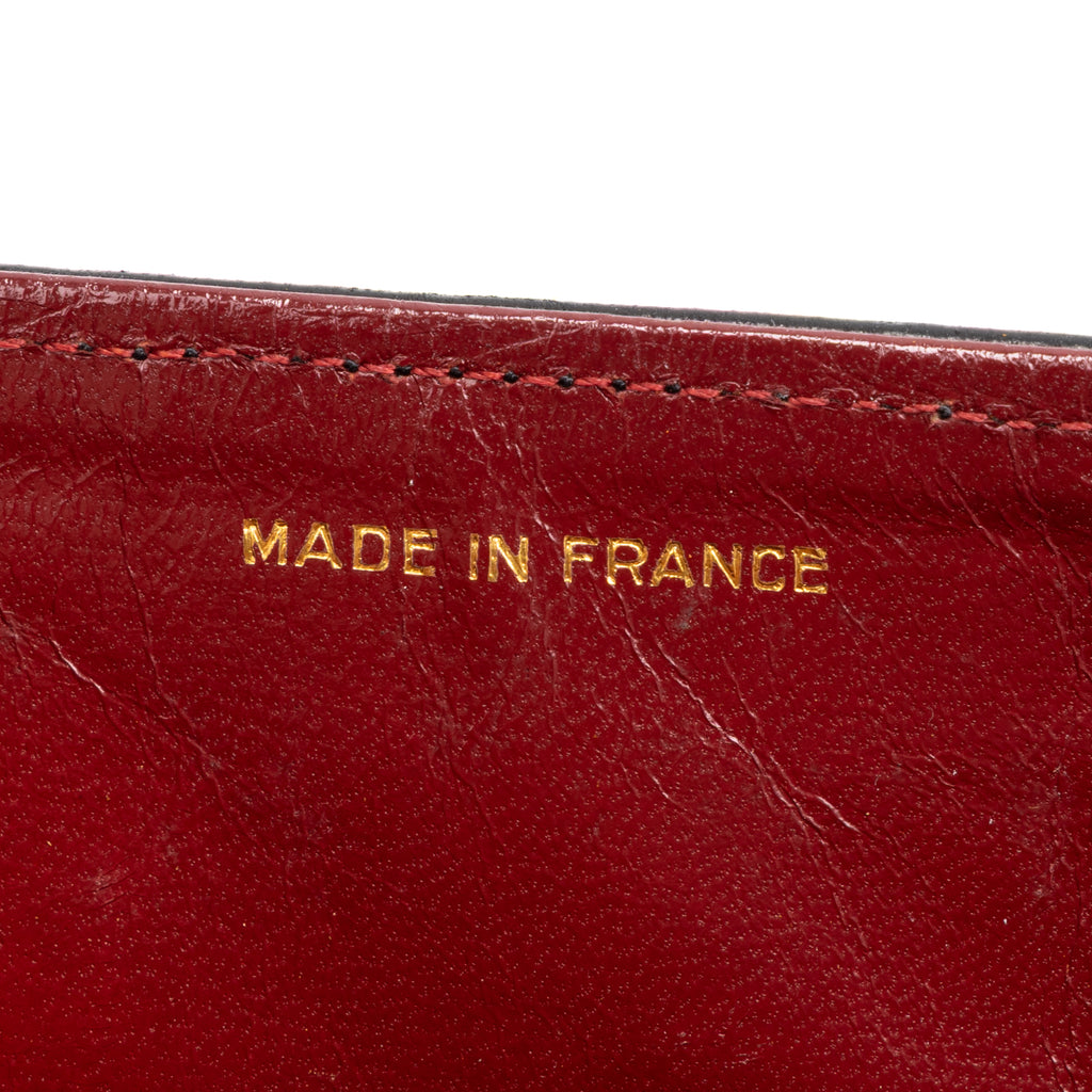Shoulder Bag Paris Mini Double Flap Black Quilted Lambskin Leather