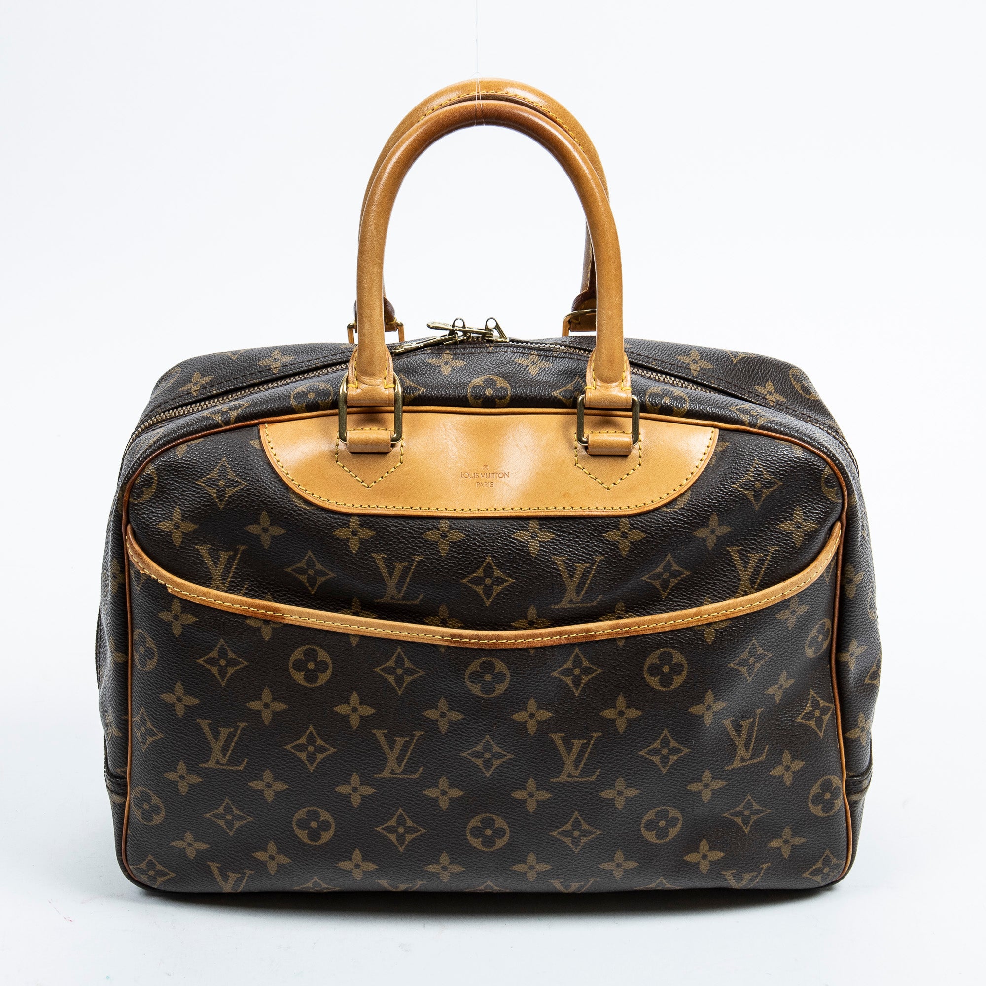 Handbag Deauville Brown Monogram Canvas