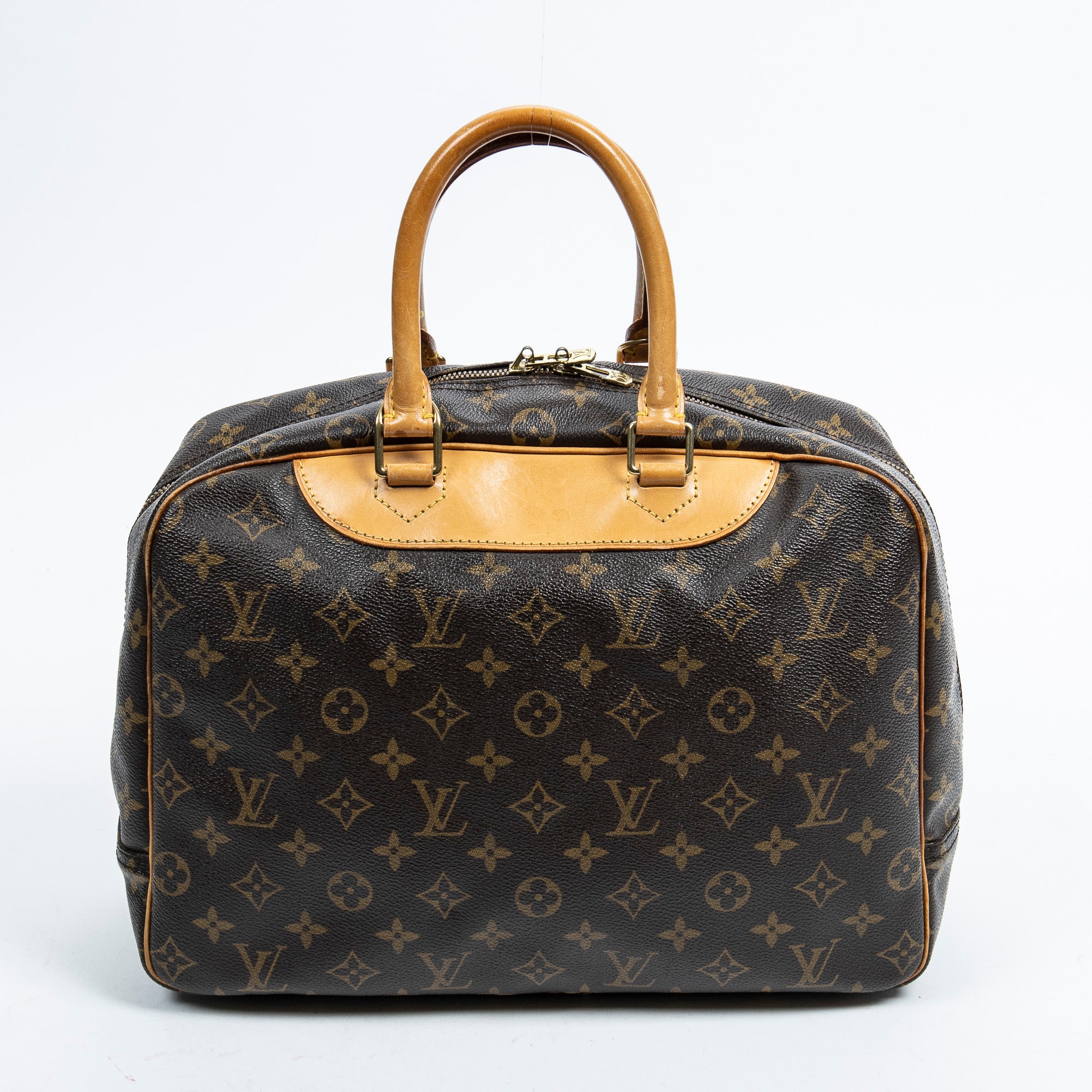 Handbag Deauville Brown Monogram Canvas