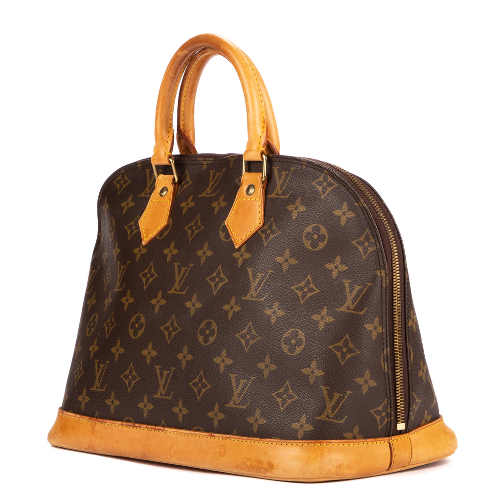 Handbag Alma PM Brown Monogram Canvas