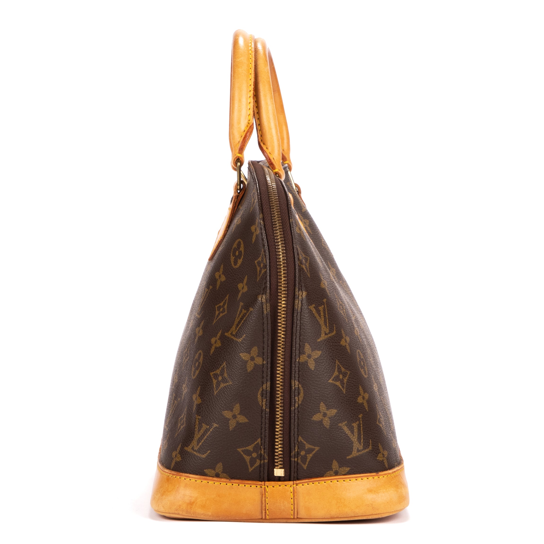 Handbag Alma PM Brown Monogram Canvas