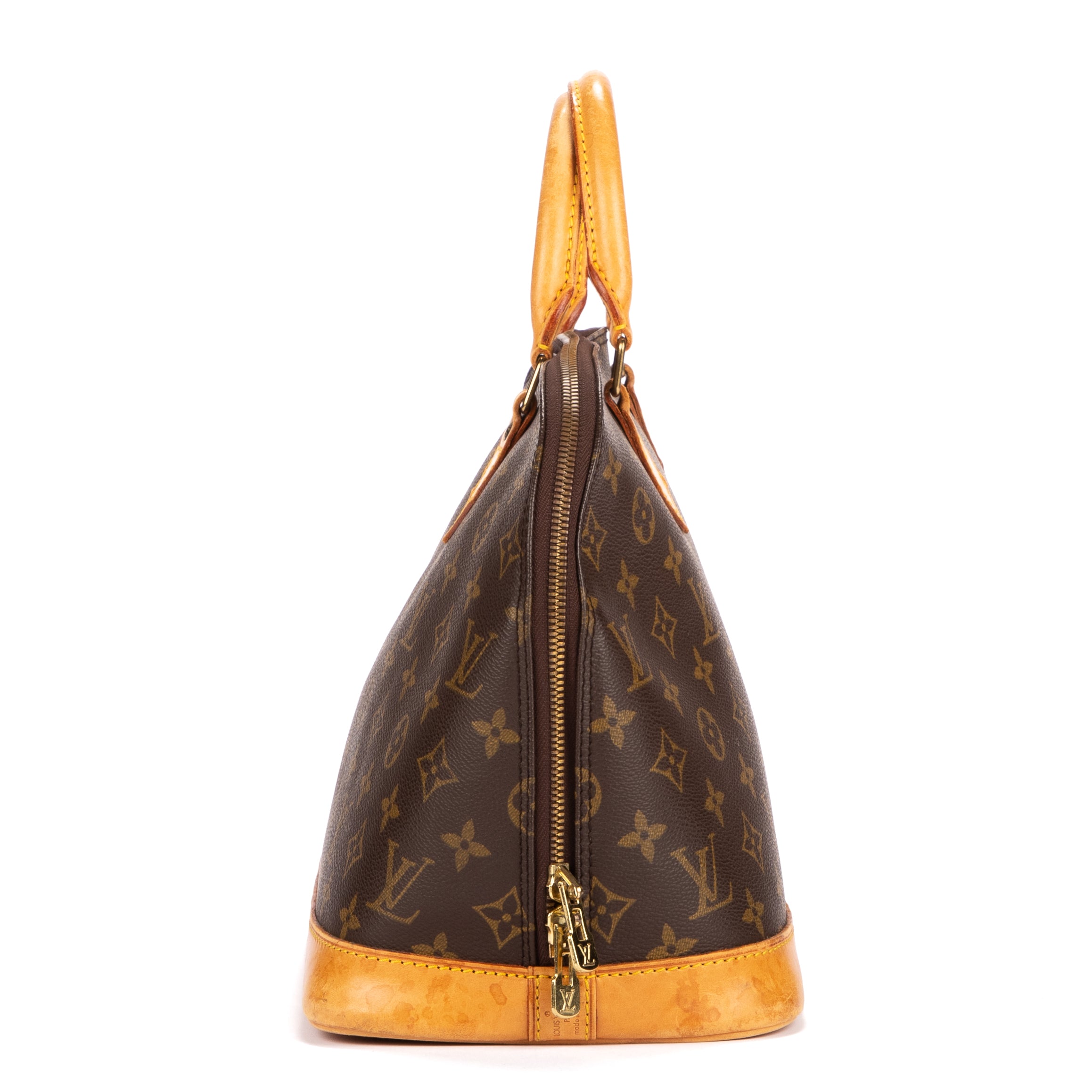 Handbag Alma PM Brown Monogram Canvas