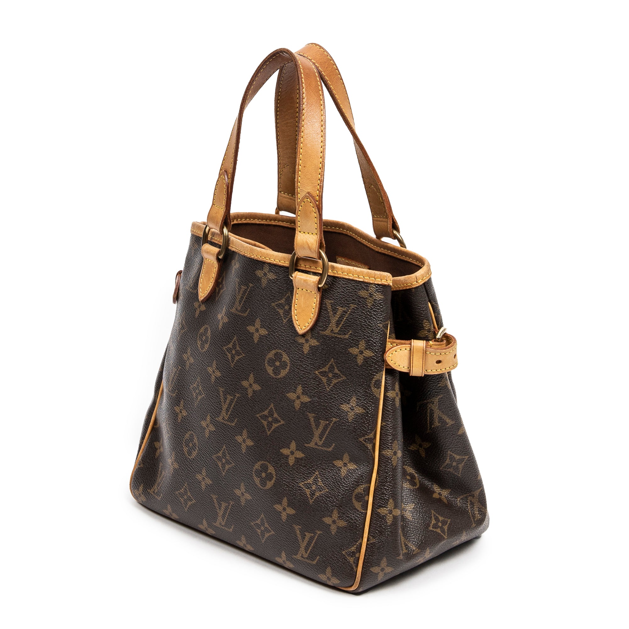 Handbag Batignolles PM Brown Monogram Canvas