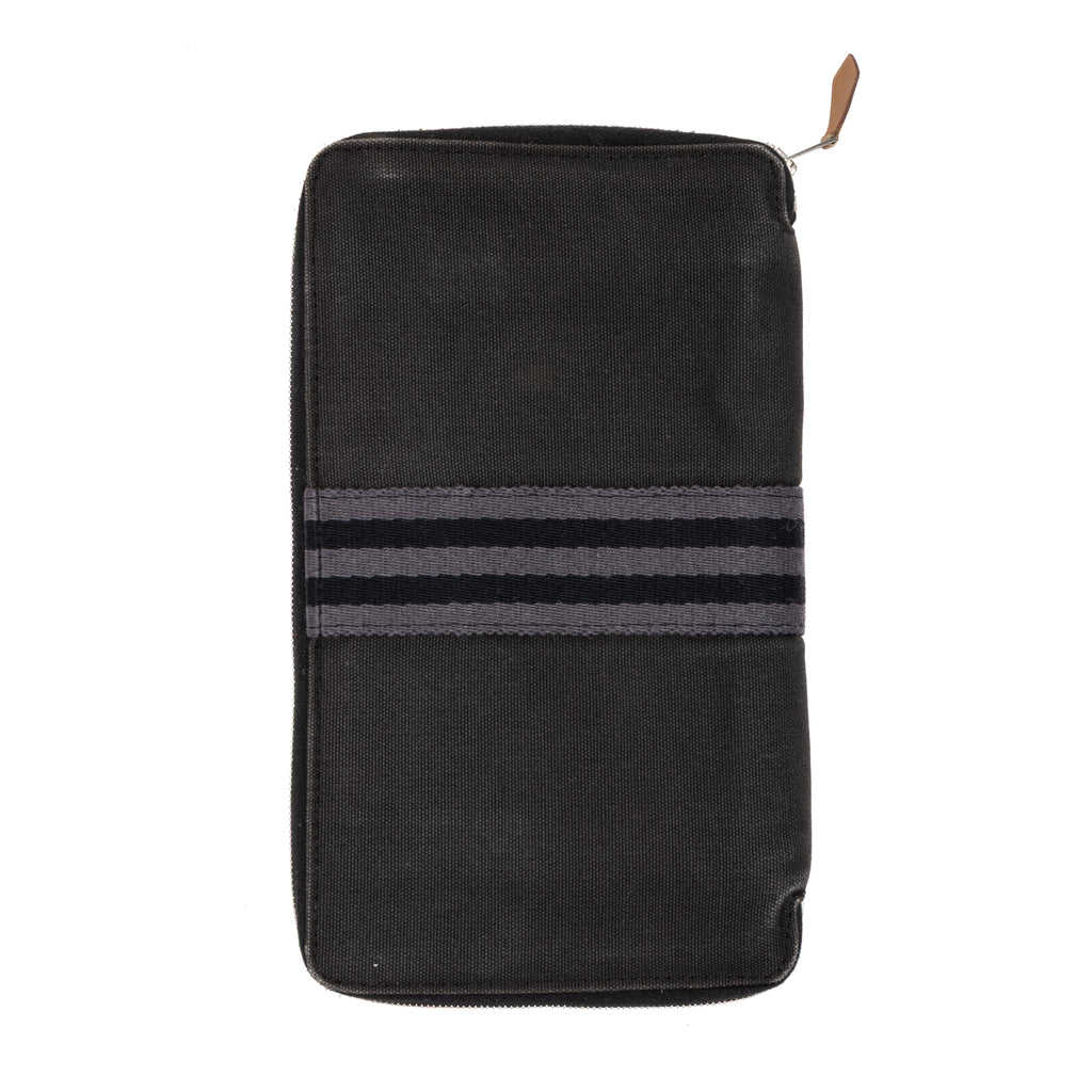 Wallet Fourre Tout Long Wallet Black Canvas