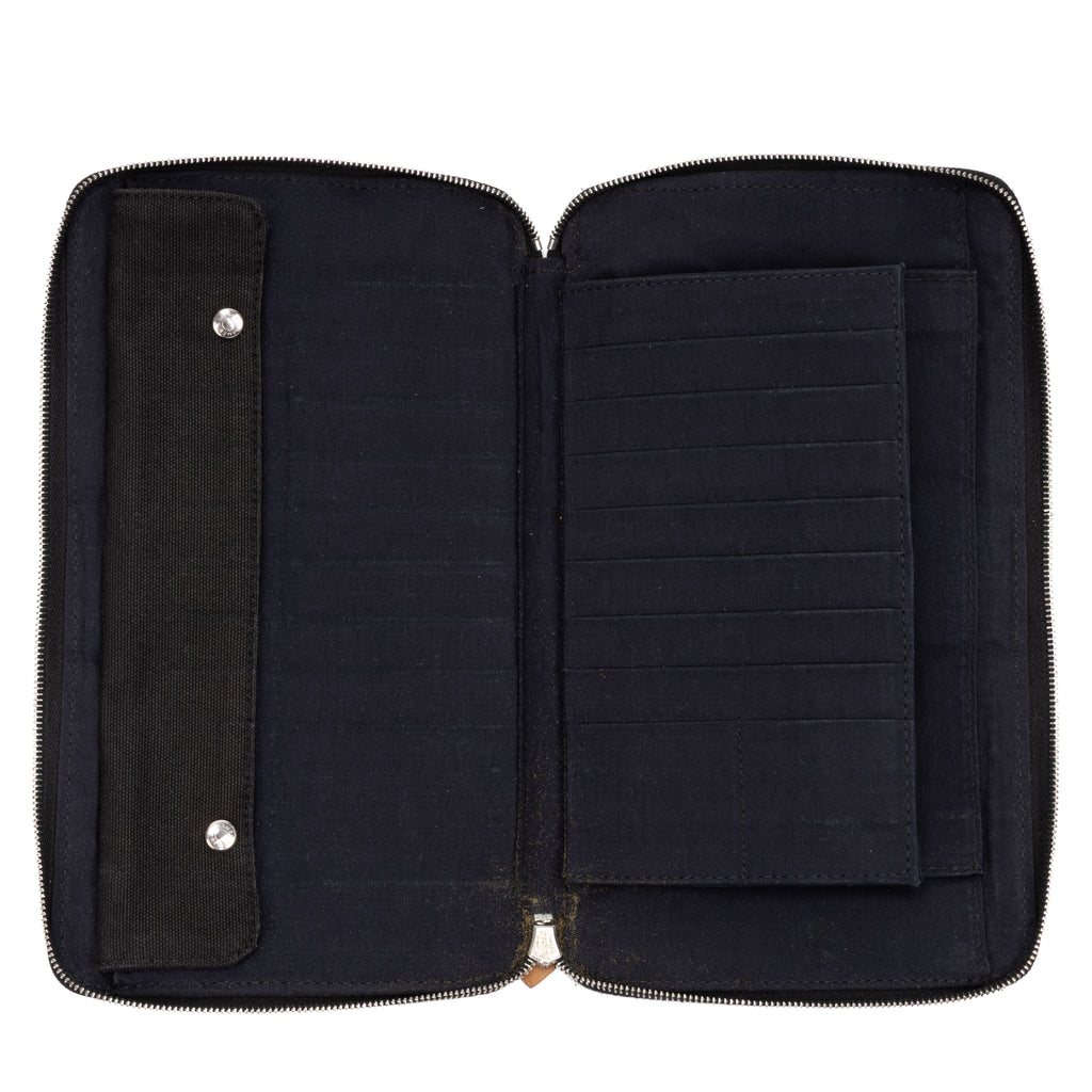 Wallet Fourre Tout Long Wallet Black Canvas