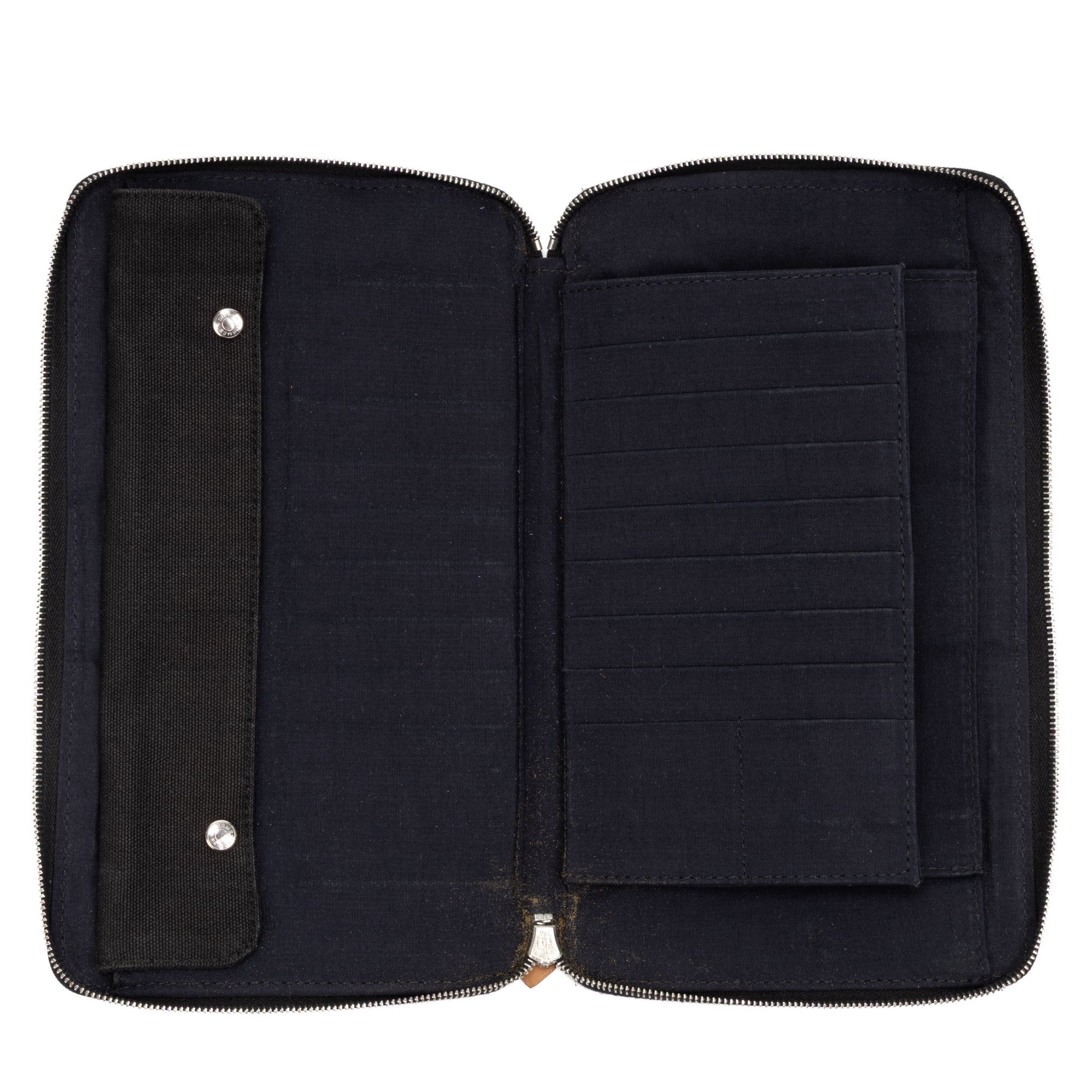 Wallet Fourre Tout Long Wallet Black Canvas