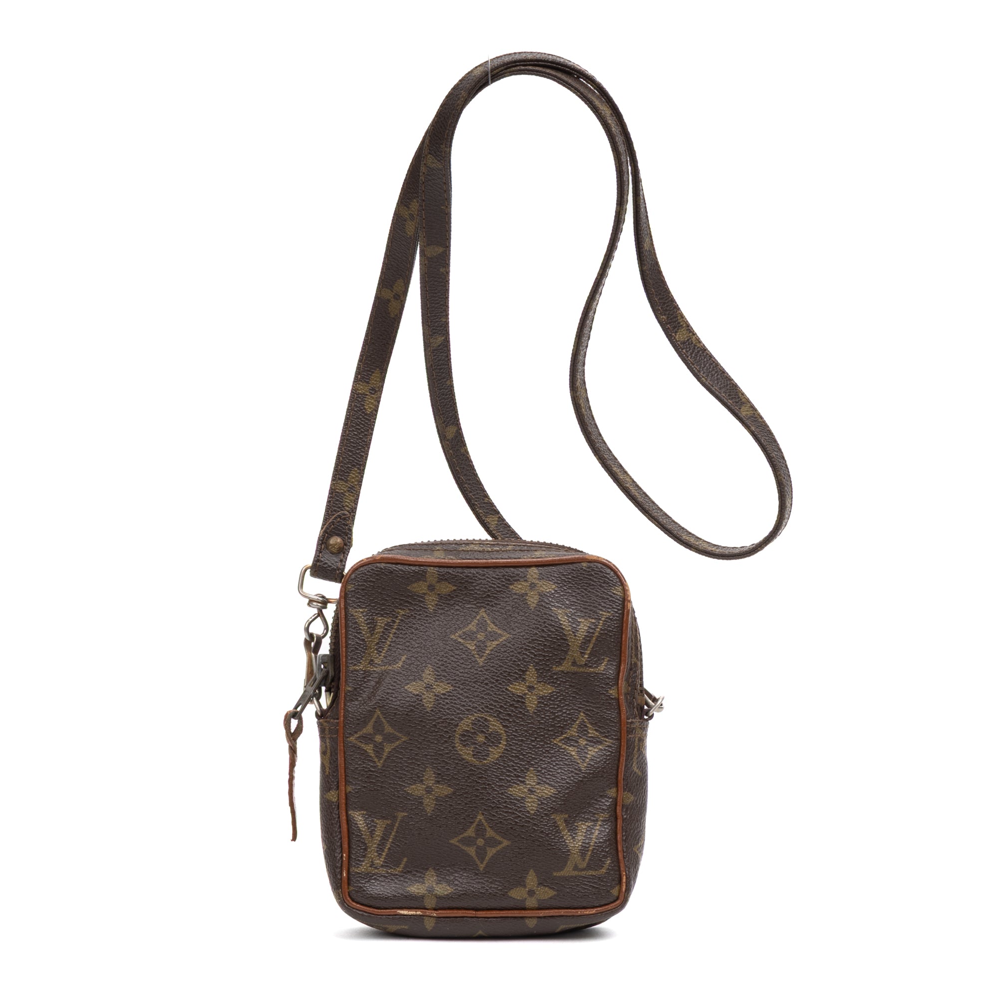 Shoulder Bag Vintage Mini Danube Brown Monogram Canvas