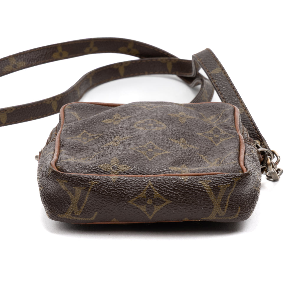Shoulder Bag Vintage Mini Danube Brown Monogram Canvas
