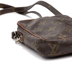 Shoulder Bag Vintage Mini Danube Brown Monogram Canvas