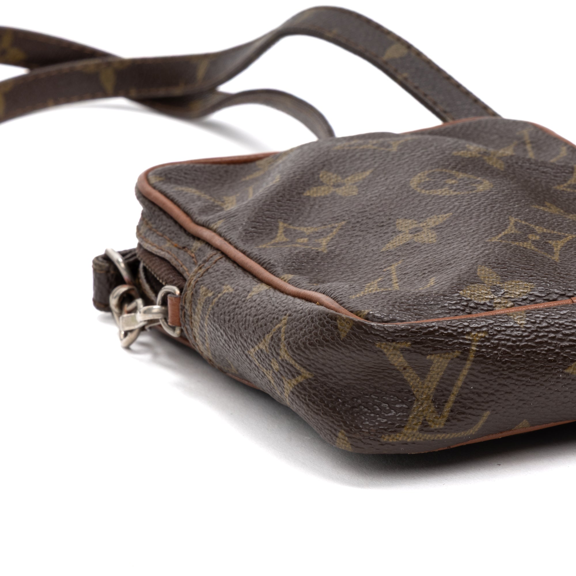 Shoulder Bag Vintage Mini Danube Brown Monogram Canvas