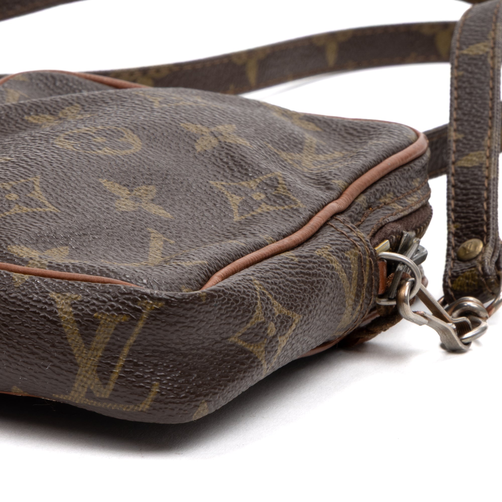 Shoulder Bag Vintage Mini Danube Brown Monogram Canvas