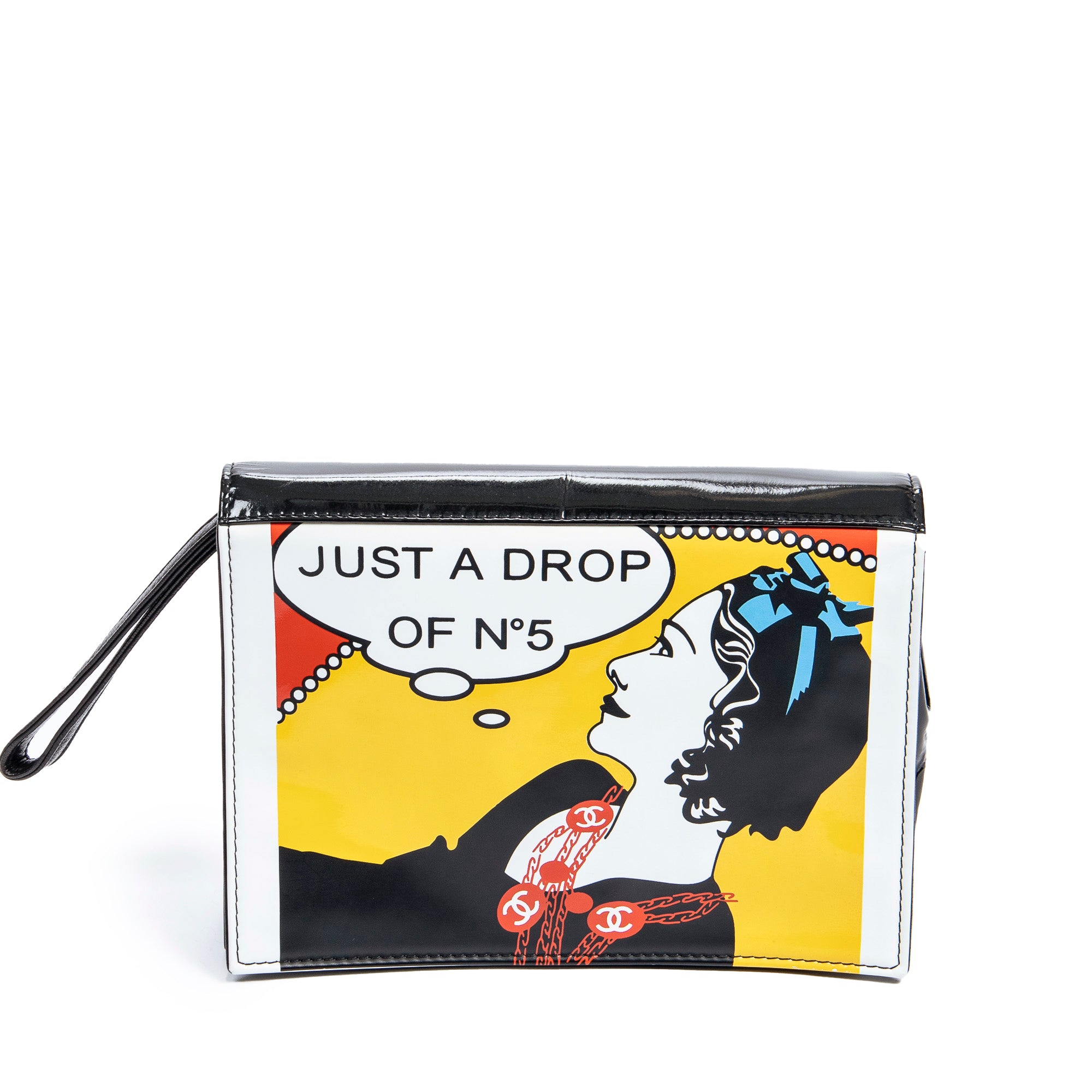 Handbag Ltd. Ed. Just A Drop Of No. 5 Clutch Black Patent Leather