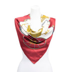 Scarf Scarf Springs 90 Burgundy 100% Twill Silk