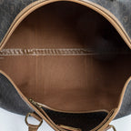 Travel Bag Boston Duffle Bag Black Honeycomb Coated Canvas