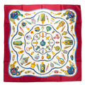 Scarf Scarf Qu'Importe le Flacon 90 Maroon 100% Twill Silk