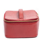 Shoulder Bag CC Logo Vanity Case Red Caviar Leather