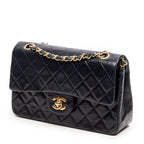 Shoulder Bag Classic Double Flap 23 Navy Quilted Lambskin Leather