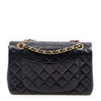 Shoulder Bag Classic Double Flap 23 Navy Quilted Lambskin Leather