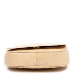 Shoulder Bag Vintage CC Timeless Mini Flap Beige Lizard Skin Embossed Leather