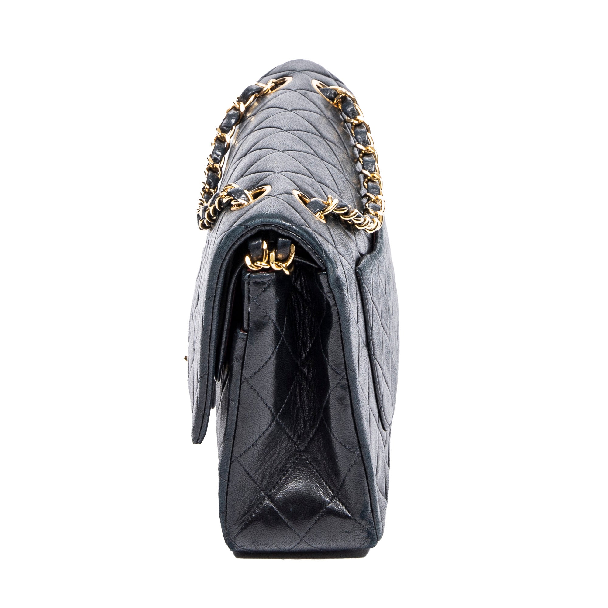 Shoulder Bag Classic Double Flap 26 Black Quilted Lambskin Leather