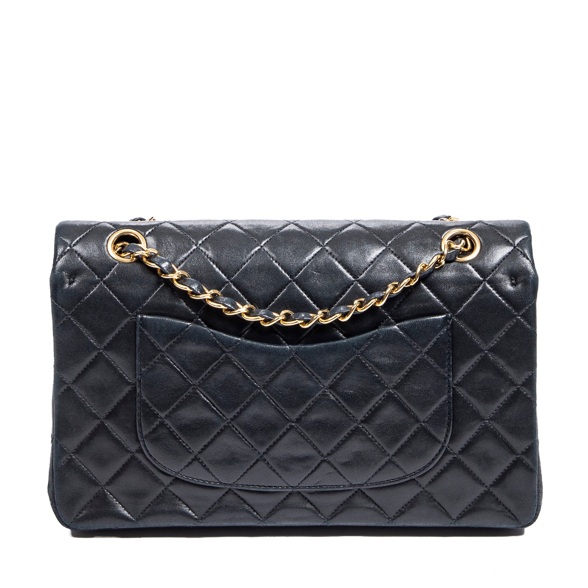 Shoulder Bag Classic Double Flap 26 Black Quilted Lambskin Leather