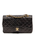 Shoulder Bag Classic Double Flap 26 Black Quilted Lambskin Leather