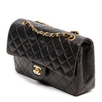 Shoulder Bag Classic Double Flap 26 Black Quilted Lambskin Leather