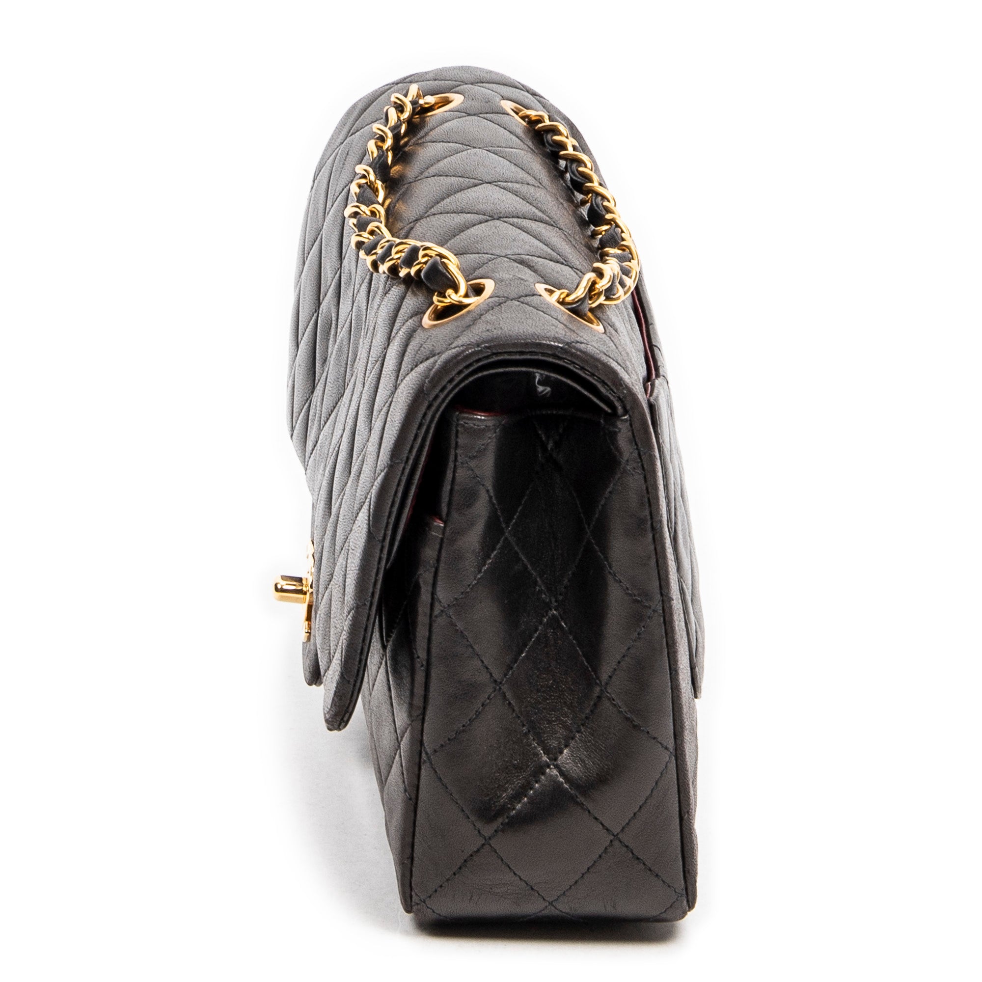 Shoulder Bag Classic Double Flap 26 Black Quilted Lambskin Leather