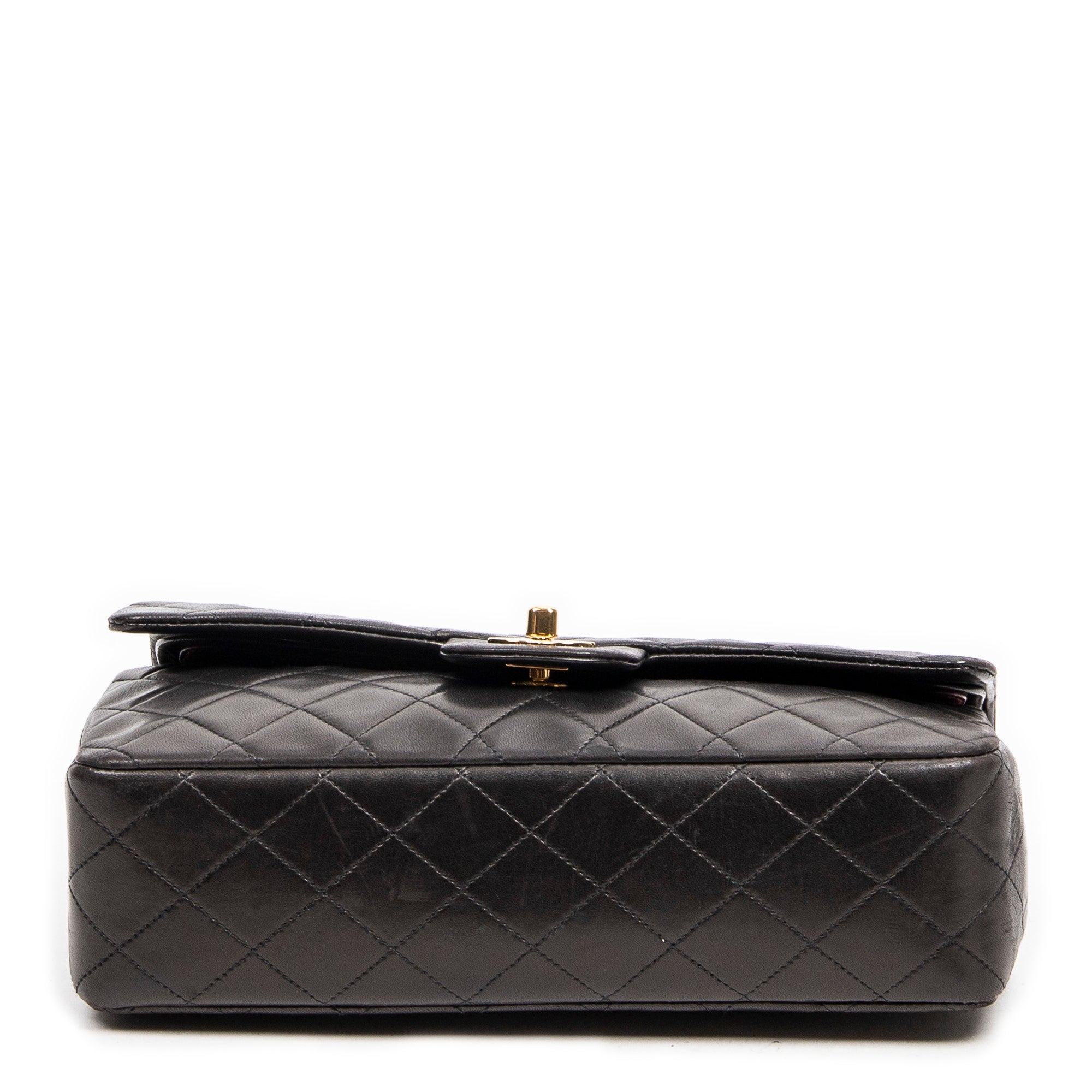 Shoulder Bag Classic Double Flap 26 Black Quilted Lambskin Leather