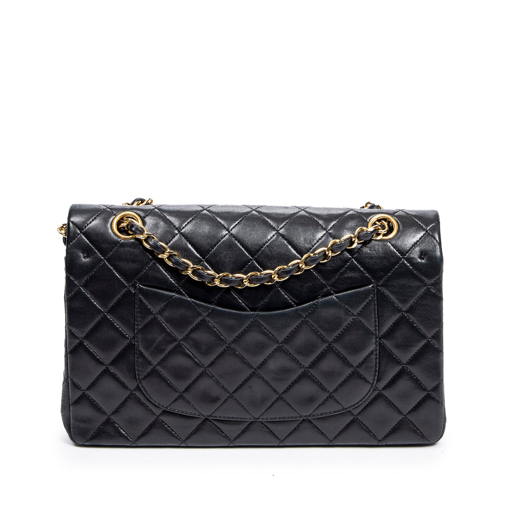 Shoulder Bag Classic Double Flap 26 Black Quilted Lambskin Leather