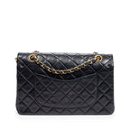 Shoulder Bag Classic Double Flap 26 Black Quilted Lambskin Leather