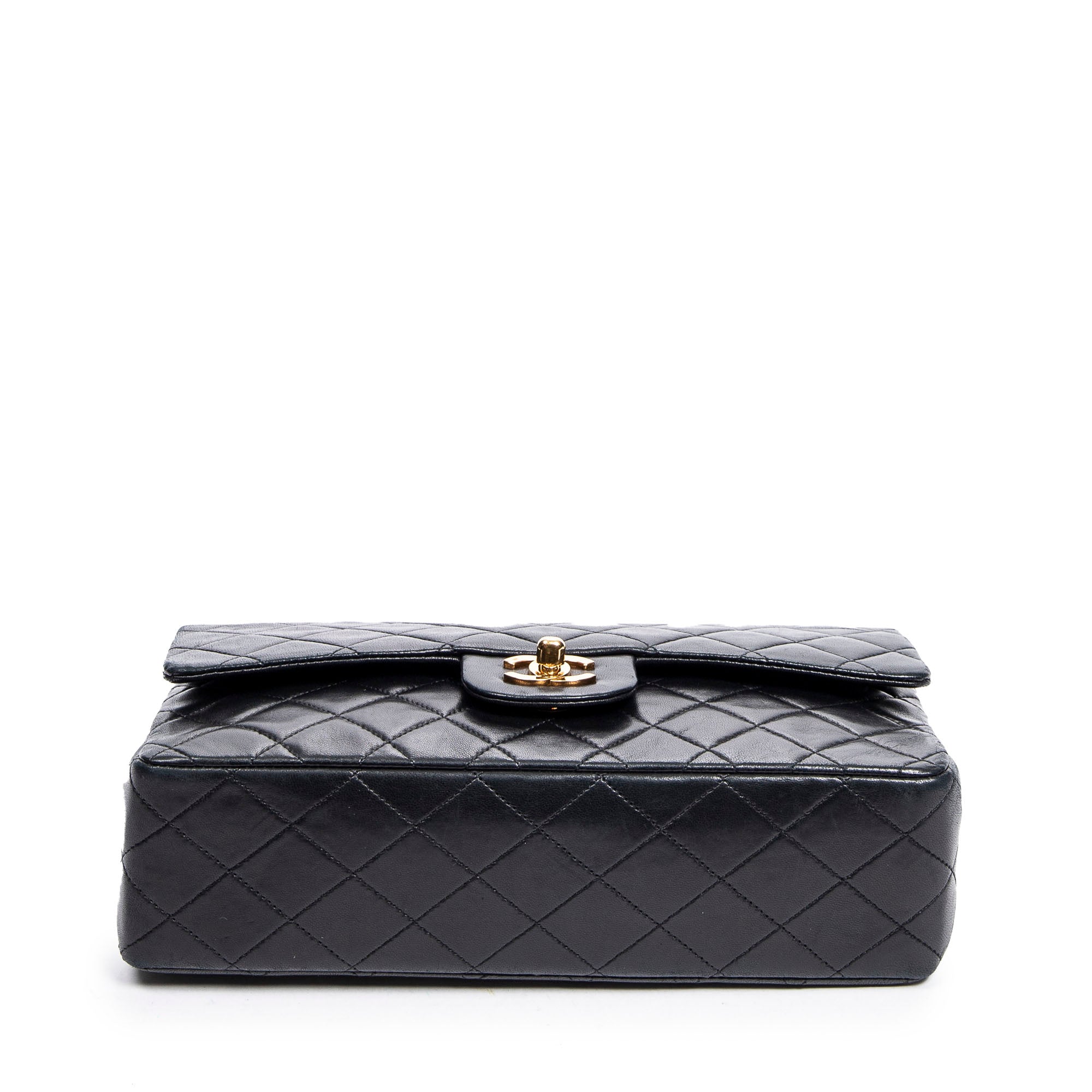 Shoulder Bag Classic Double Flap 26 Black Quilted Lambskin Leather