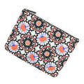 Handbag Dubai Paris O-Case Zip Pouch Black Multicolor Quilted Printed Canvas