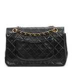 Shoulder Bag Classic Double Flap 26 Black Quilted Lambskin Leather