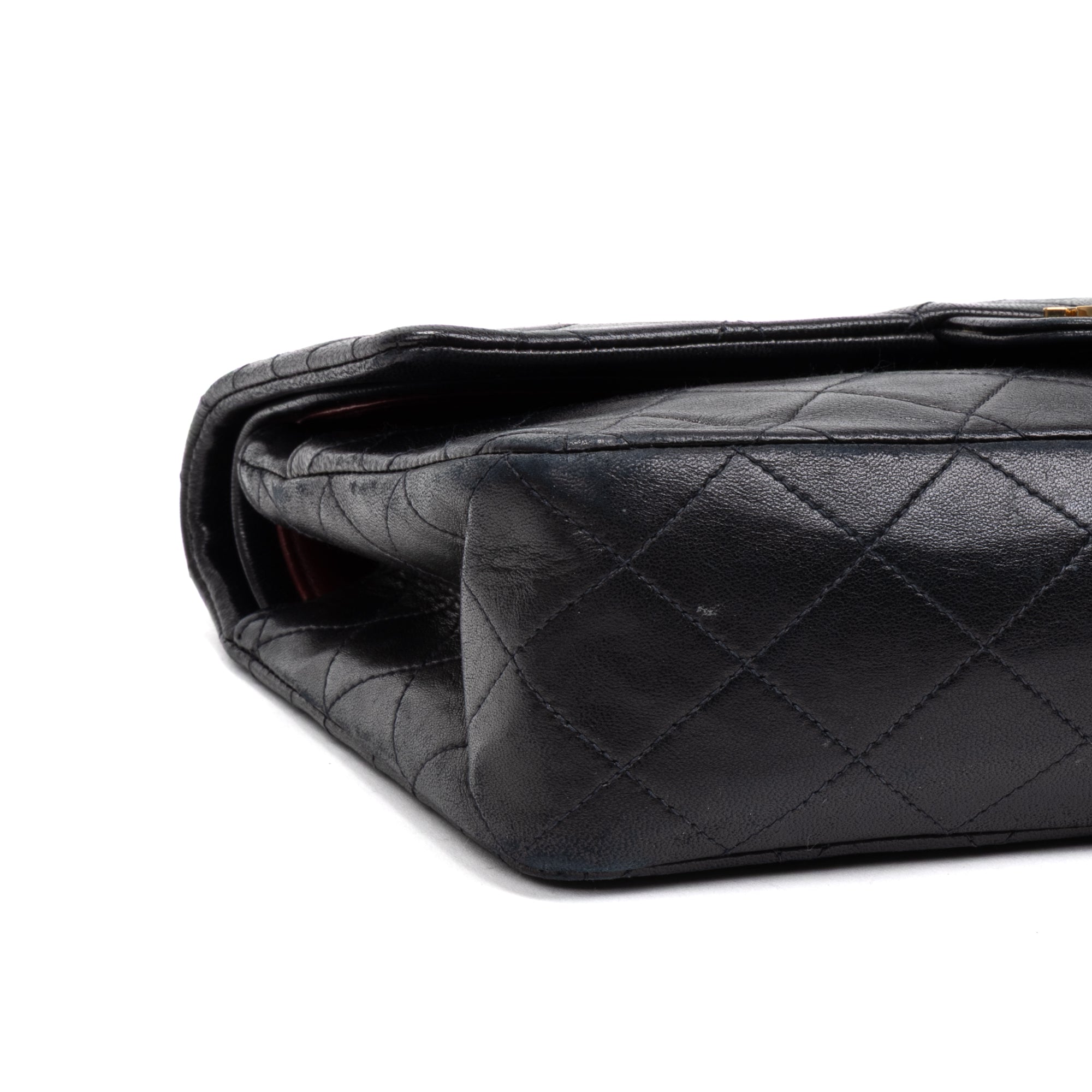 Shoulder Bag Classic Double Flap 26 Black Quilted Lambskin Leather