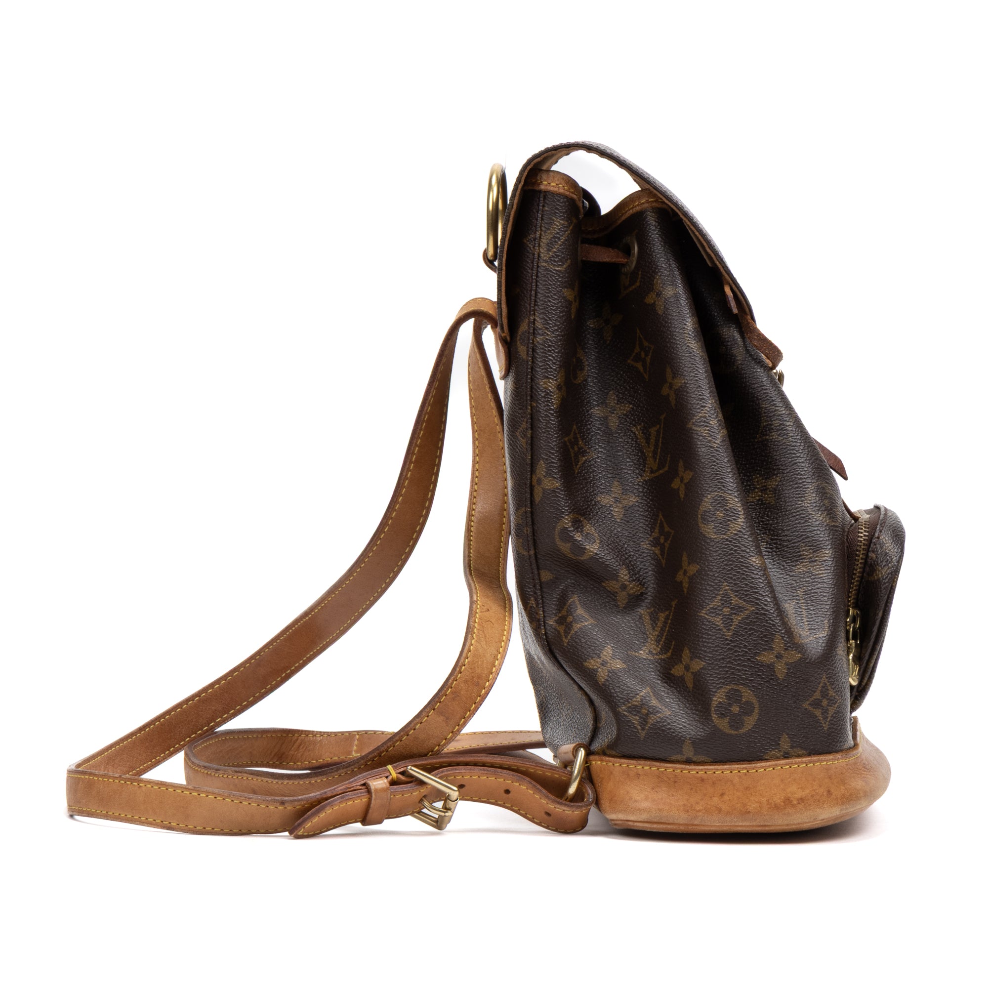 Shoulder Bag Montsouris MM Brown Monogram Canvas