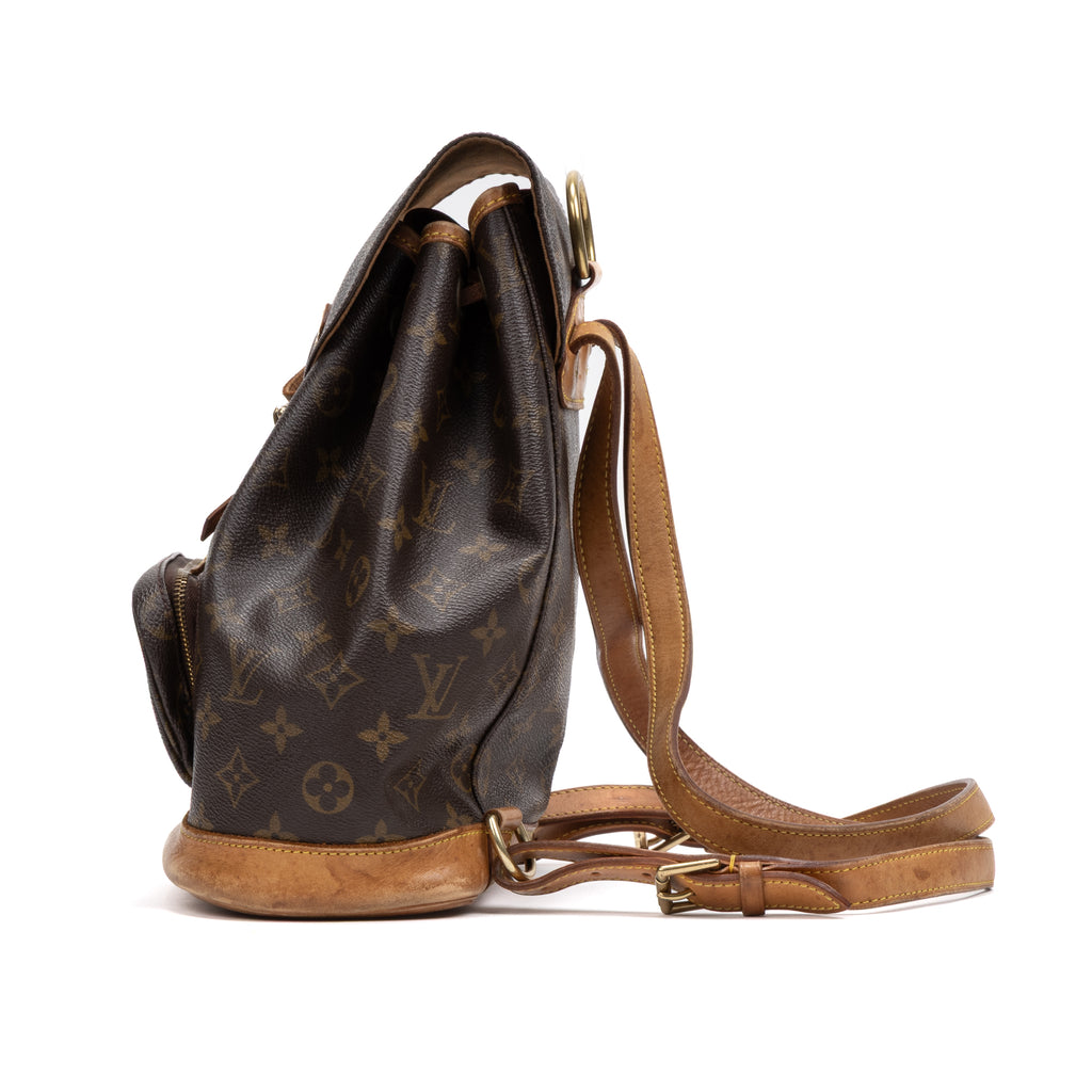 Shoulder Bag Montsouris MM Brown Monogram Canvas
