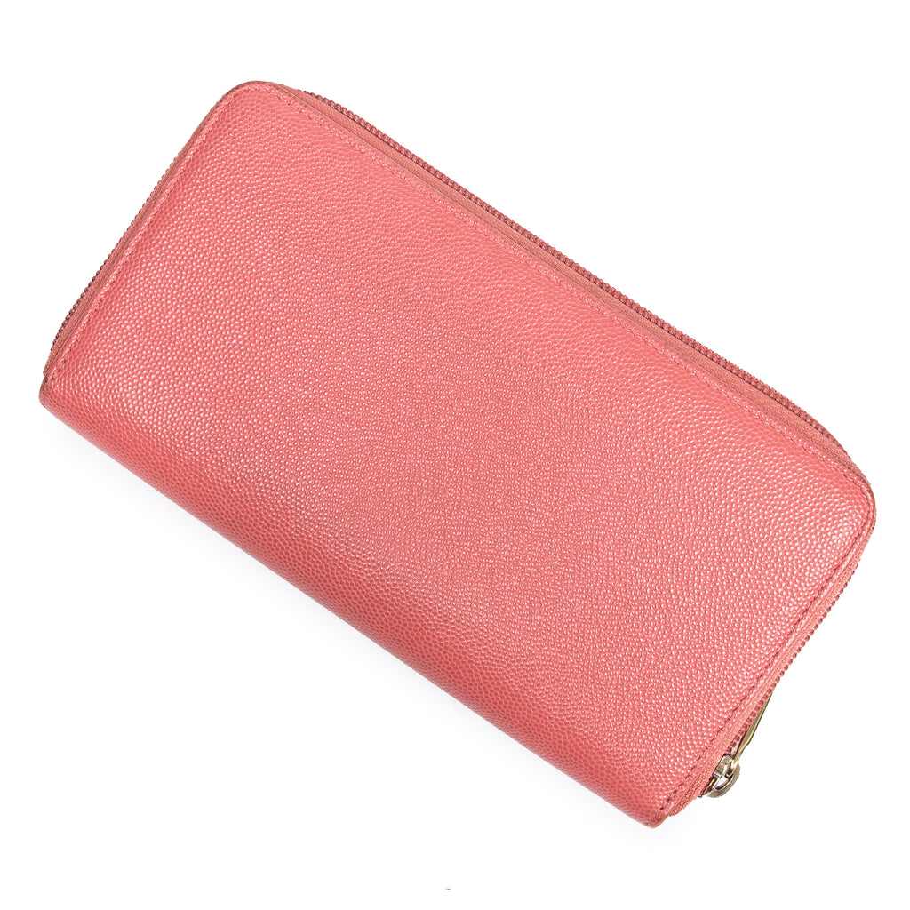 Wallet Timeless CC Zip Around Long Wallet Pink Caviar Leather