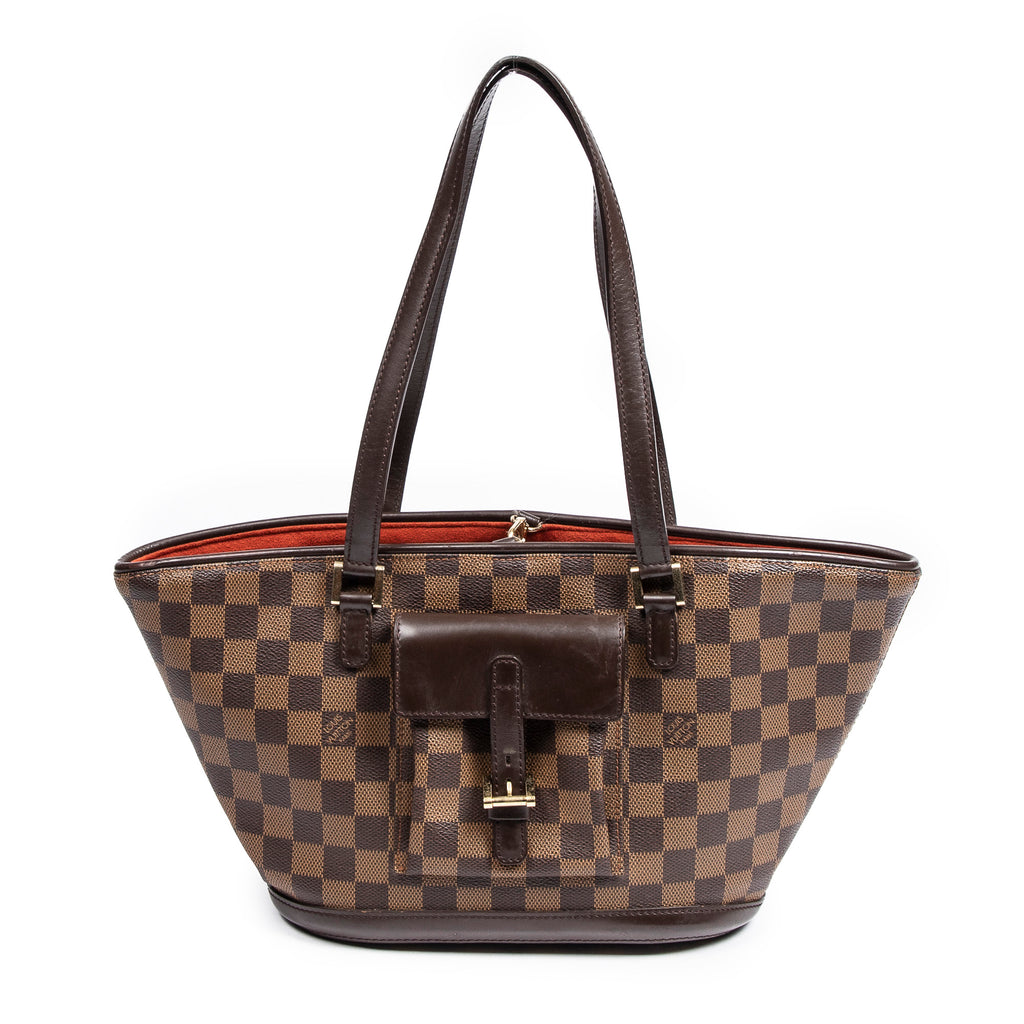 Shoulder Bag Manosque PM Brown Damier Ebene