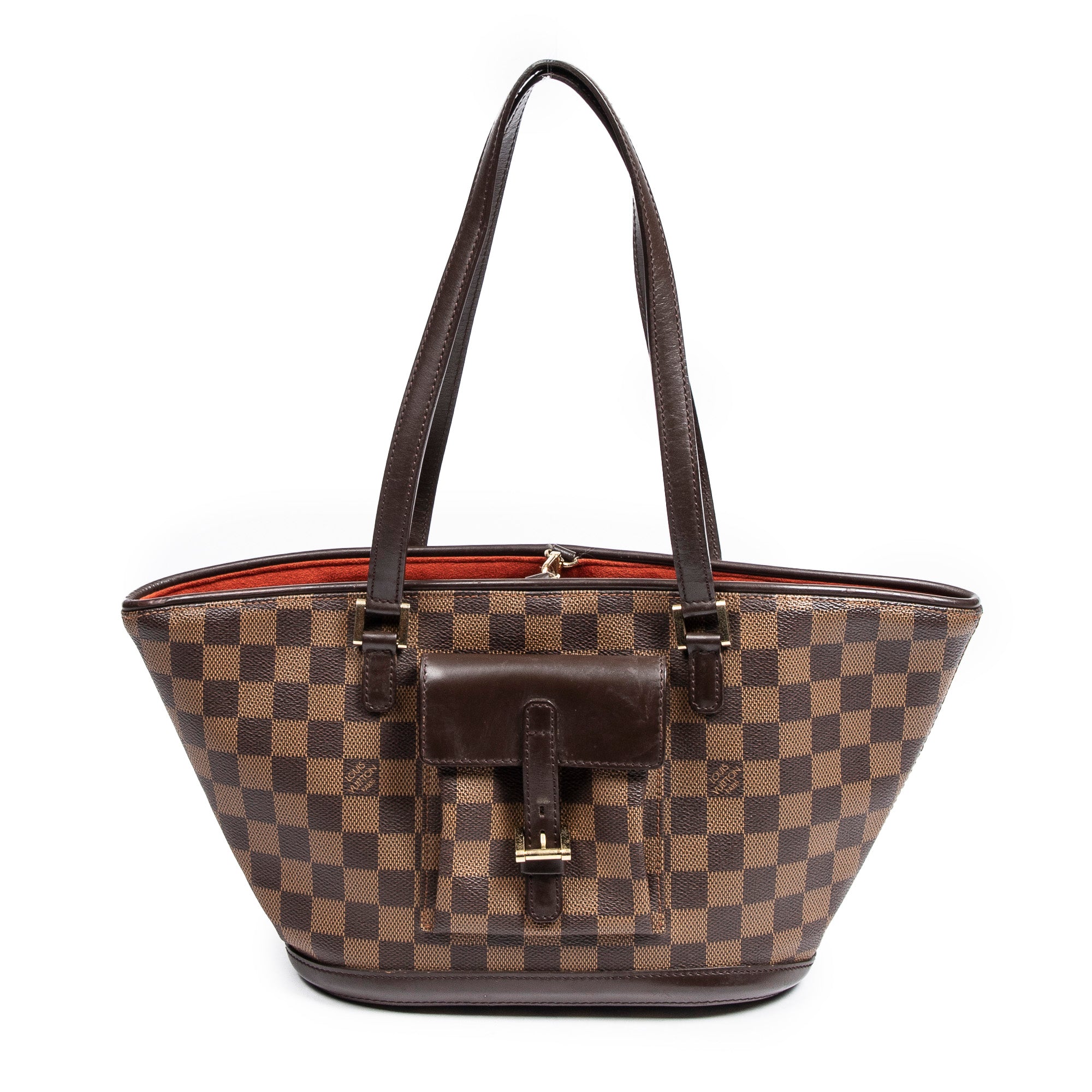 Shoulder Bag Manosque PM Brown Damier Ebene