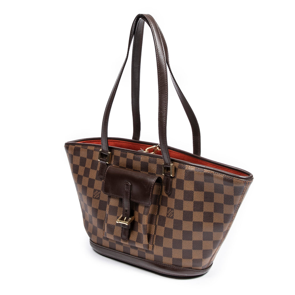 Shoulder Bag Manosque PM Brown Damier Ebene