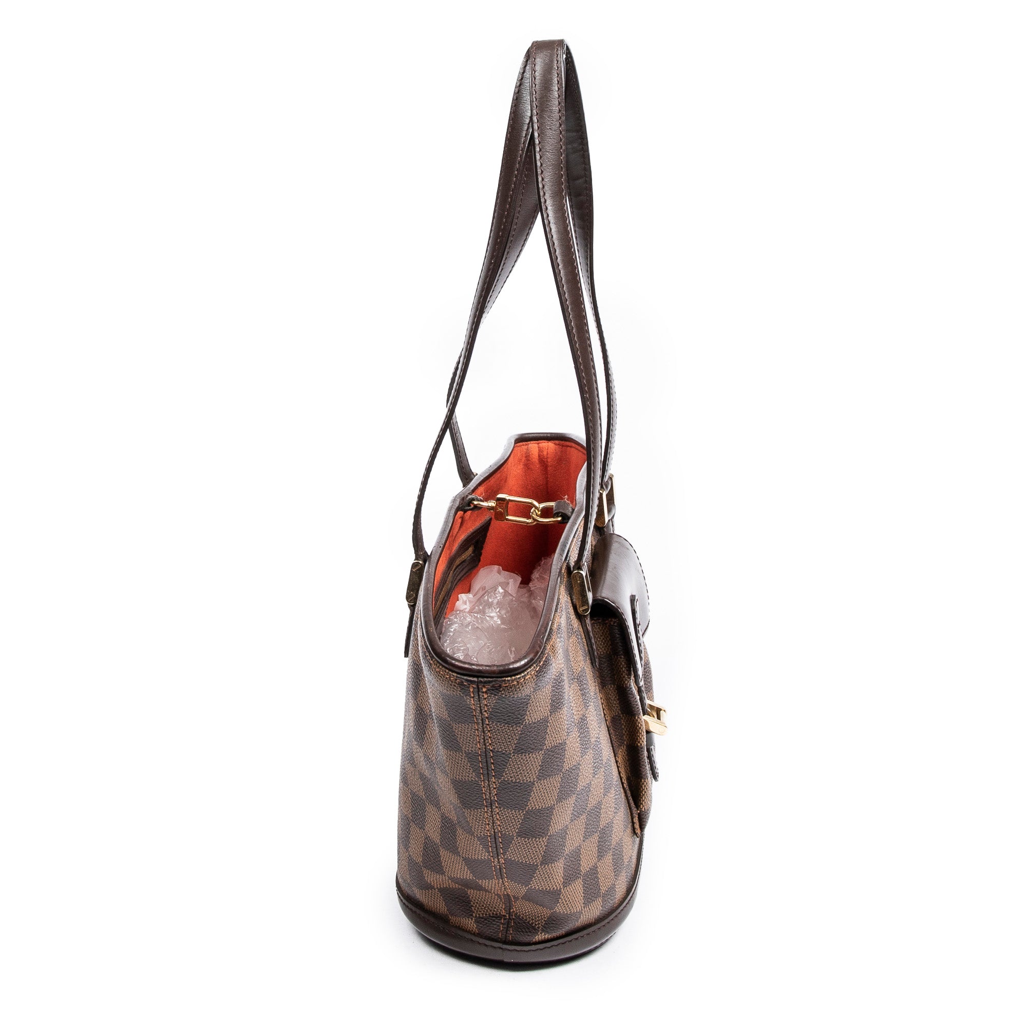 Shoulder Bag Manosque PM Brown Damier Ebene