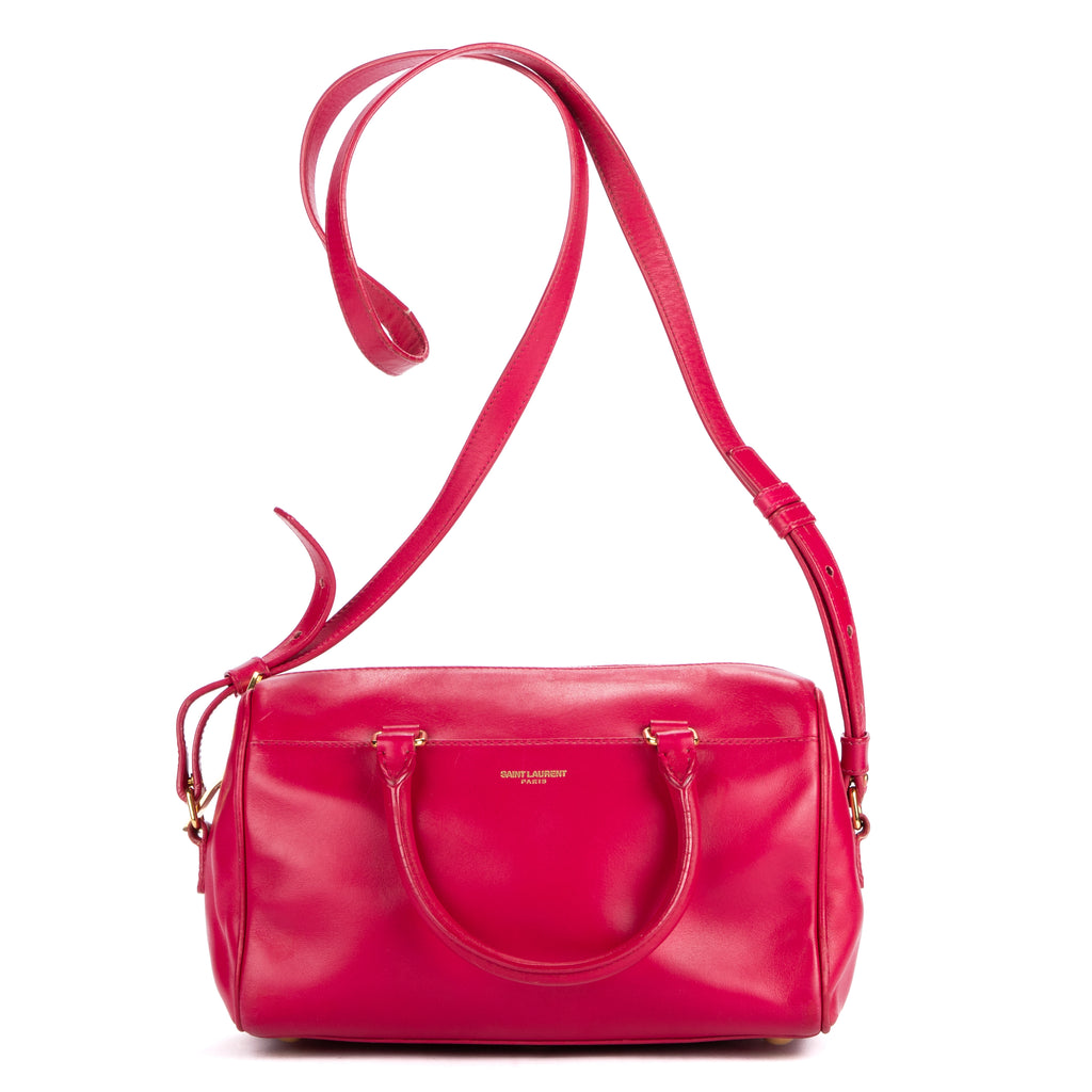 Shoulder Bag Baby Duffle Pink Smooth Leather
