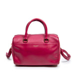 Shoulder Bag Baby Duffle Pink Smooth Leather