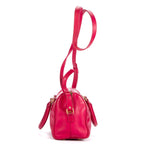 Shoulder Bag Baby Duffle Pink Smooth Leather