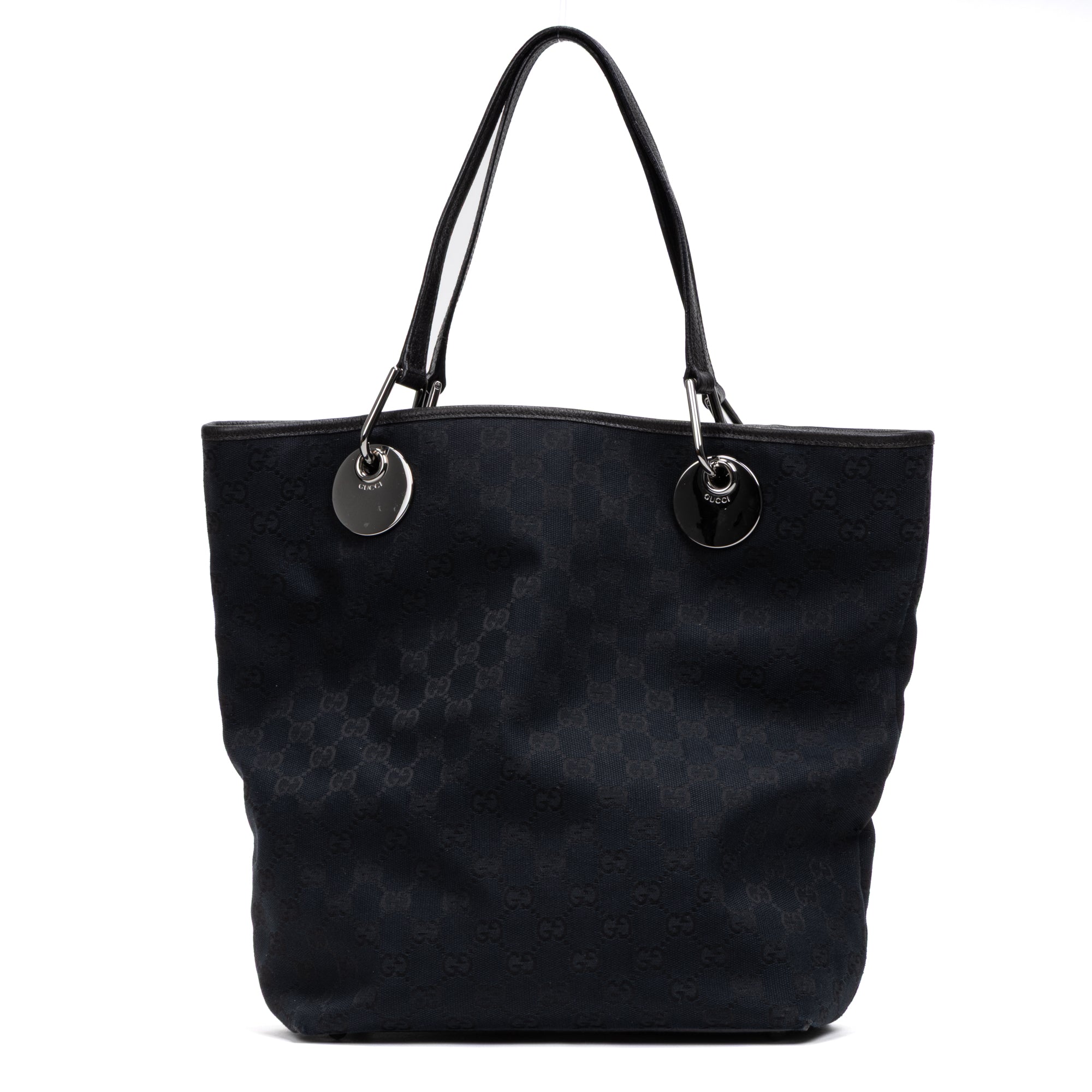 Shoulder Bag Eclipse Tall Tote Black Monogrammed Canvas