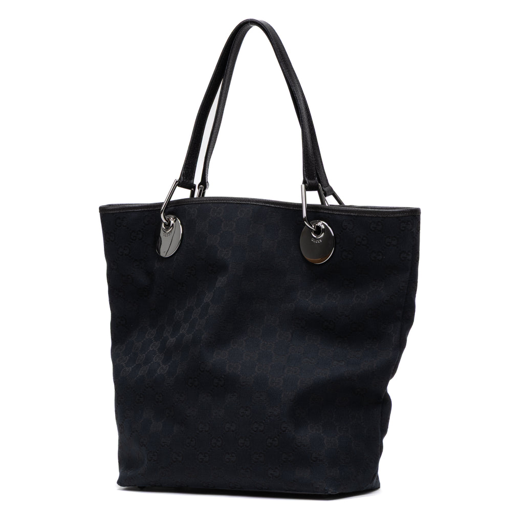 Shoulder Bag Eclipse Tall Tote Black Monogrammed Canvas