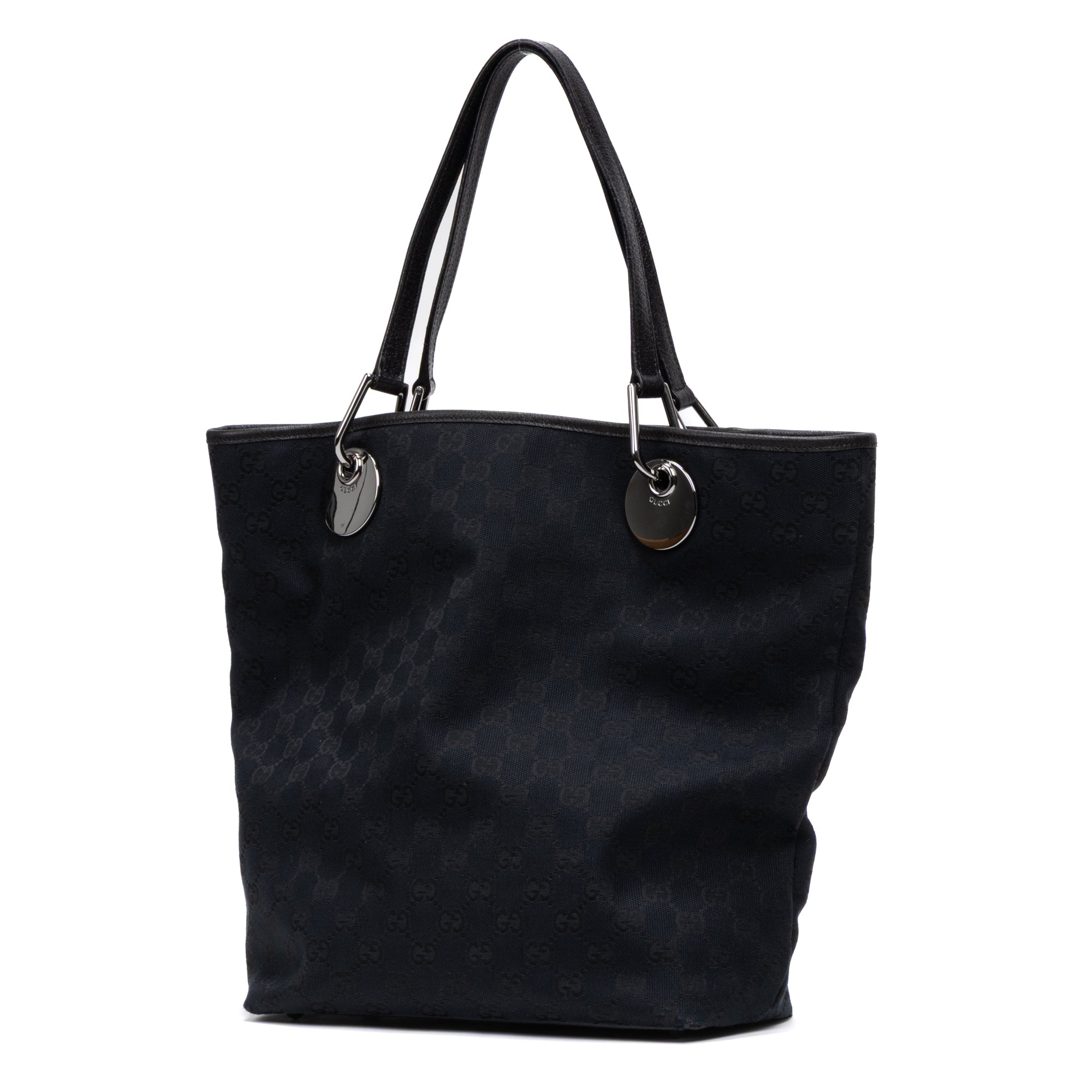 Shoulder Bag Eclipse Tall Tote Black Monogrammed Canvas